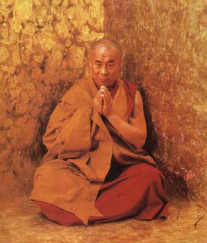 His Holiness the Dalai Lama in meditation